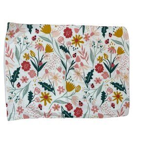 Pillowfort Floral Sham Standard Size | 1 Count Kids Bedding Ladybug Flower Print